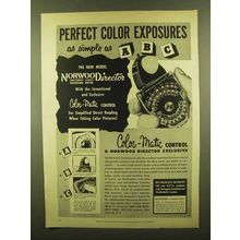 1953 Norwood Director Exposure meter Ad - Perfect Color