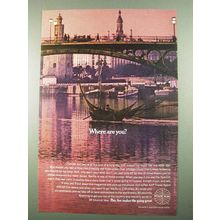 1969 Pan Am Airlines Ad - Where Are You?