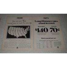 1971 Bell Telephone System Ad - Rates Coast to Coast