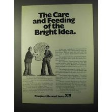 1971 3M Company Ad - Care and Feeding The Bright Idea