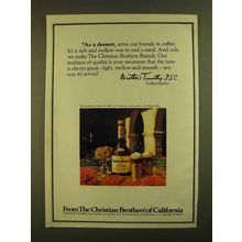1979 Christian Brothers Brandy Ad - As a Dessert