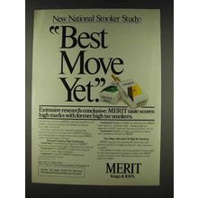 1978 Merit Cigarettes Ad - Best Move Yet