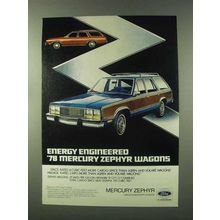 1978 Mercury Zephyr Wagons Ad - Energy Engineered
