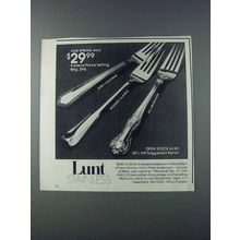 1981 Lunt Stainless Ad - Early Colonial, Hillsborough