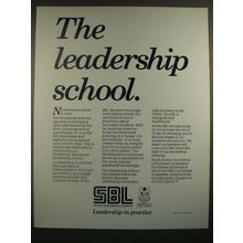 1988 SBL School of Business Leadership University of South Africa Ad