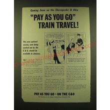 1947 The Chesapeake & Ohio Railway Ad - Cartoon by Tony Barlow - Coming soon