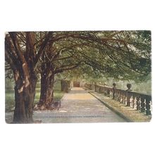 DOROTHY VERNON'S WALK, HADDON HALL, Derbyshire used antique postcard 1918 pm /