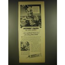 1945 Williams Shaving Cream Advertisement - Ernest Truex - Actors' faces