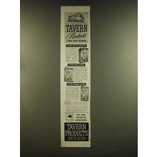 1939 Socony-Mobil Tavern Products Ad - Non-Rub Floor Wax, Window Cleaner