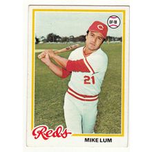 1978 Topps baseball card 326 Mike Lum - Reds