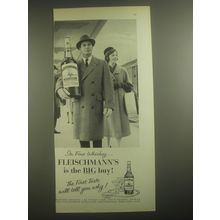 1962 Fleischmann's Whiskey Ad - In Fine Whiskey.. Fleischmann's is the big buy