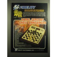 1980 Fidelity Chess Challenger Ad - Fidelity wins both world and north american