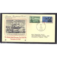Event British Evacuates New York City C35 1483 (Cachet-Type/A) CV43000
