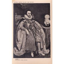 James 1st I National Portrait Gallery Antique Painting Postcard