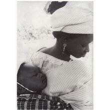 z109 Senegal Mother Carrying Child Armand Deriaz Photo Postcard