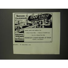 1961 Humboldt County Board of Trade Ad - Northern California's Cool Coast