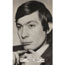 Charlie Watts The Rolling Stones Vintage Rare Brel CS183 Postcard