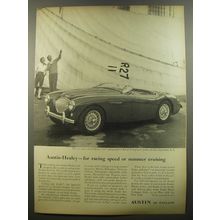 1954 Austin-Healey Car Ad - for racing speed or summer cruising