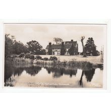 The Old Hall & Lake Gawsworth Postcard RP Cheshire