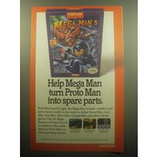 1993 Capcom Mega Man 5 Video Game Advertisement