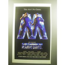1993 Super Mario Bros Movie Advertisement - This ain't no game