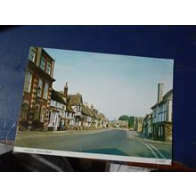 vintage lacock high street england postcard