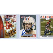 Autographed 3 Card Lot with Earl Campbell Signed