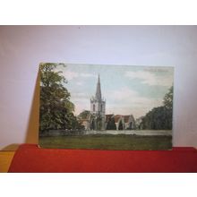THE CHURCH, CORSHAM, WILTSHIRE. unused antique postcard by Valentine =
