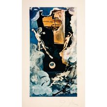 Salvador Dalí (1904-1989). The tower, from Lyle Stuart Tarot Prints, 1978 Poster