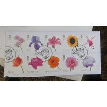 GREAT BRITAIN GARDEN FLOWERS ISSUES USED EX FDC