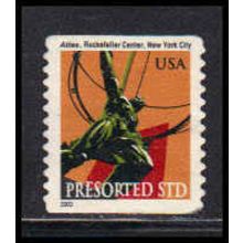 Used 3770 10c Atlas Statue Fine W4898