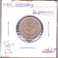1967 J Germany 50 Pfennig Coin