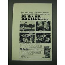 1960 El Paso Texas Ad - 4 of Many Different Reasons