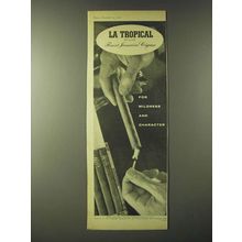 1960 La Tropical Cigars Ad - For Mildness and Character