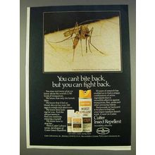 1977 Cutter Insect Repellent Ad - You Can't Bite Back
