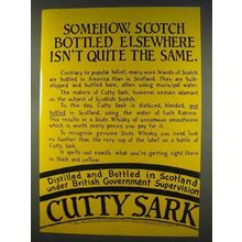 1977 Cutty Sark Scotch Ad - Elsewhere Isn't Same