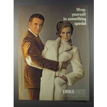 1980 Emba Mink Beige American Mink Coat by HBA Ad