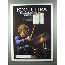 1982 Kool Ultra Cigarette Ad, Drums - Play It