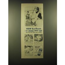 1951 Scott ScotTowels Ad - New ScotTowels - so strong when wet