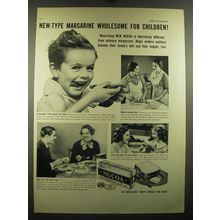 1937 Nucoa Oleomargarine Ad - New-Type Margarine Wholesome for Children