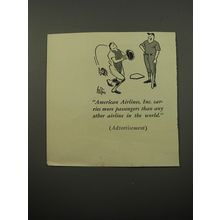 1950 American Airlines Advertisement - cartoon by George Price