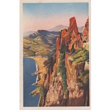 Calanques de Piana Corsican Piana Ajaccio Calanques Mountains Antique Postcard