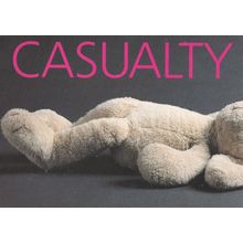 Teddy Bear With Heart Attack In Casualty Hospital Postcard
