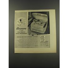 1956 Revere T-1100 Tape Recorder Ad - Created for your listening pleasure