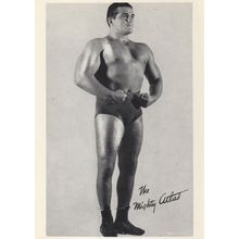 The Mighty Charles Atlas Muscle Man Strongman Rare Postcard
