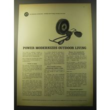 1960 Outboard Marine Ad - Power Modernizes outdoor living