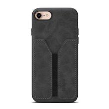 Denior D07 DV Elastic Card Slot PU Back Cover Phone Case, For iPhone 16e, For iP