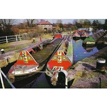 Hertfordshire BATCHWORTH LOCK Postcard (Shepperton Swan 6)