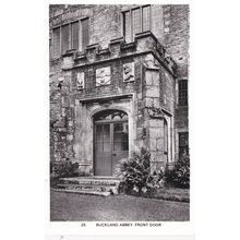 EC870 BUCKLAND ABBEY - FRONT DOOR . R/P POSTCARD