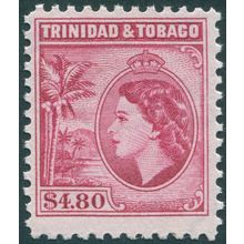 Trinidad & Tobago 1955 $4.80 cerise Perf 11½ SG278a MNH